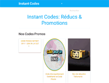 Tablet Screenshot of instant-codes.fr